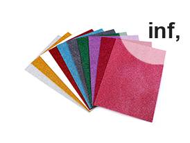 Αφρώδη φύλλα χειροτεχνίας Moosgummi με γκλίτερ 20 x 30 cm