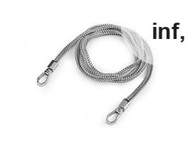 Αλυσίδα τσάντας με καραμπίνερ, μήκος 120 cm