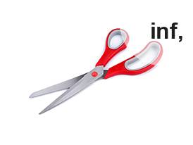 Ψαλίδι ραπτικής Marlen με οδοντωτή λεπίδα, μήκος 25 cm