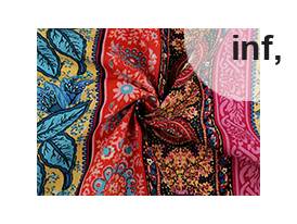 Βαμβακερό ύφασμα / καμβάς με πιο λεπτή ύφανση, οριεντάλ 