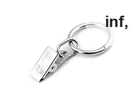 Πλαστικά κλιπ κουρτίνας με κρίκους Ø 25 mm